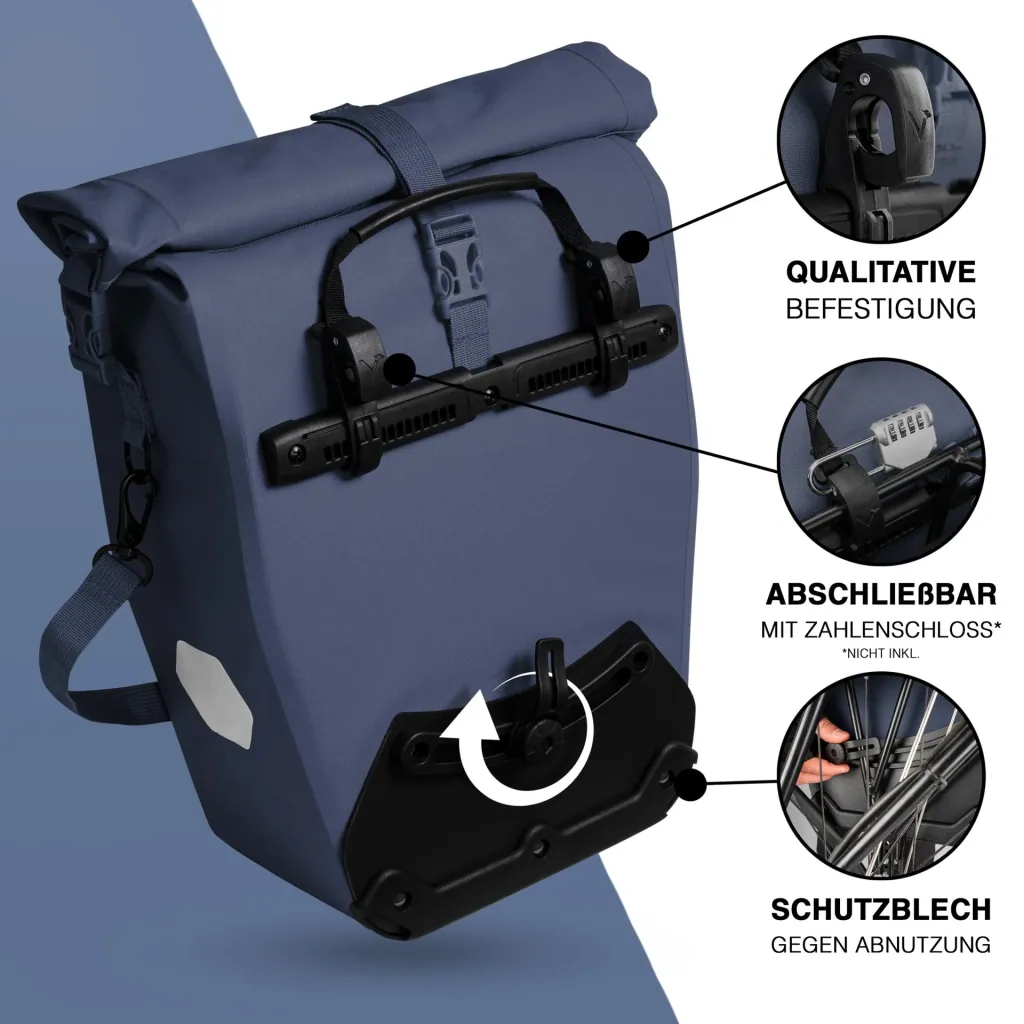ValkOcean pannier bag, blue