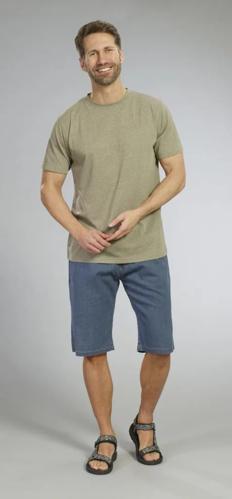 Functional shirt, color blue melange, size 3XL