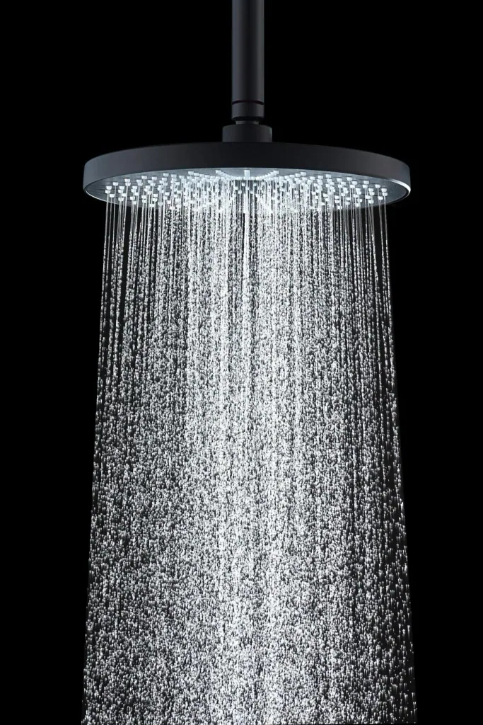 Rain shower head Ultimate Shower Black/Grey, Ø 25 cm