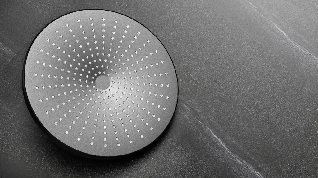 Rain shower head Ultimate Shower Black/Grey, Ø 25 cm