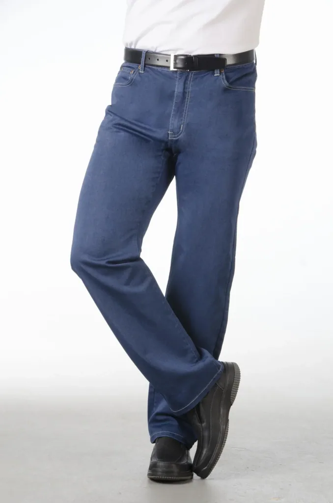 Premium jeans, crease-free, extra soft, color blue size 30