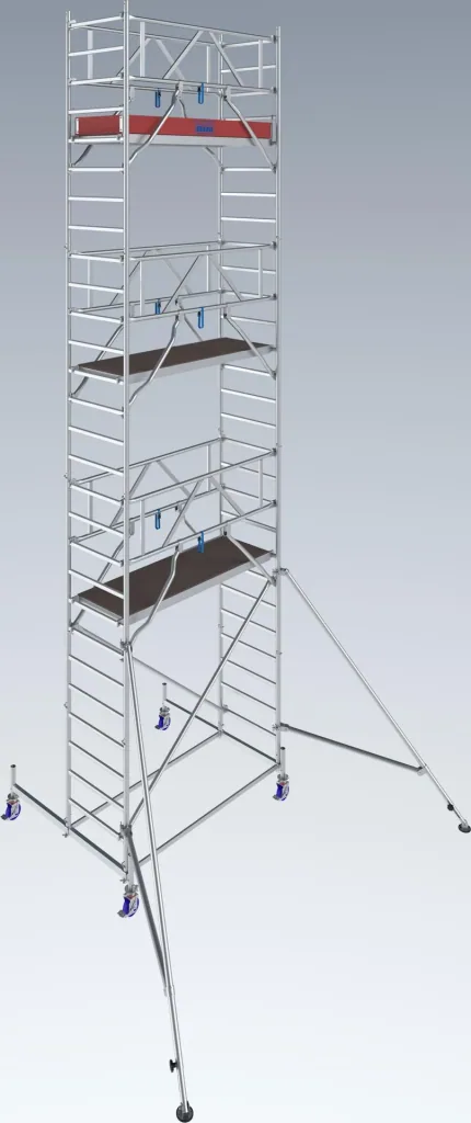 STABILO mobile scaffolding series 10, bay length 2 m, working height approx. 8.40 m