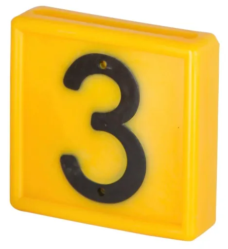 Number block 3 for marking tapes