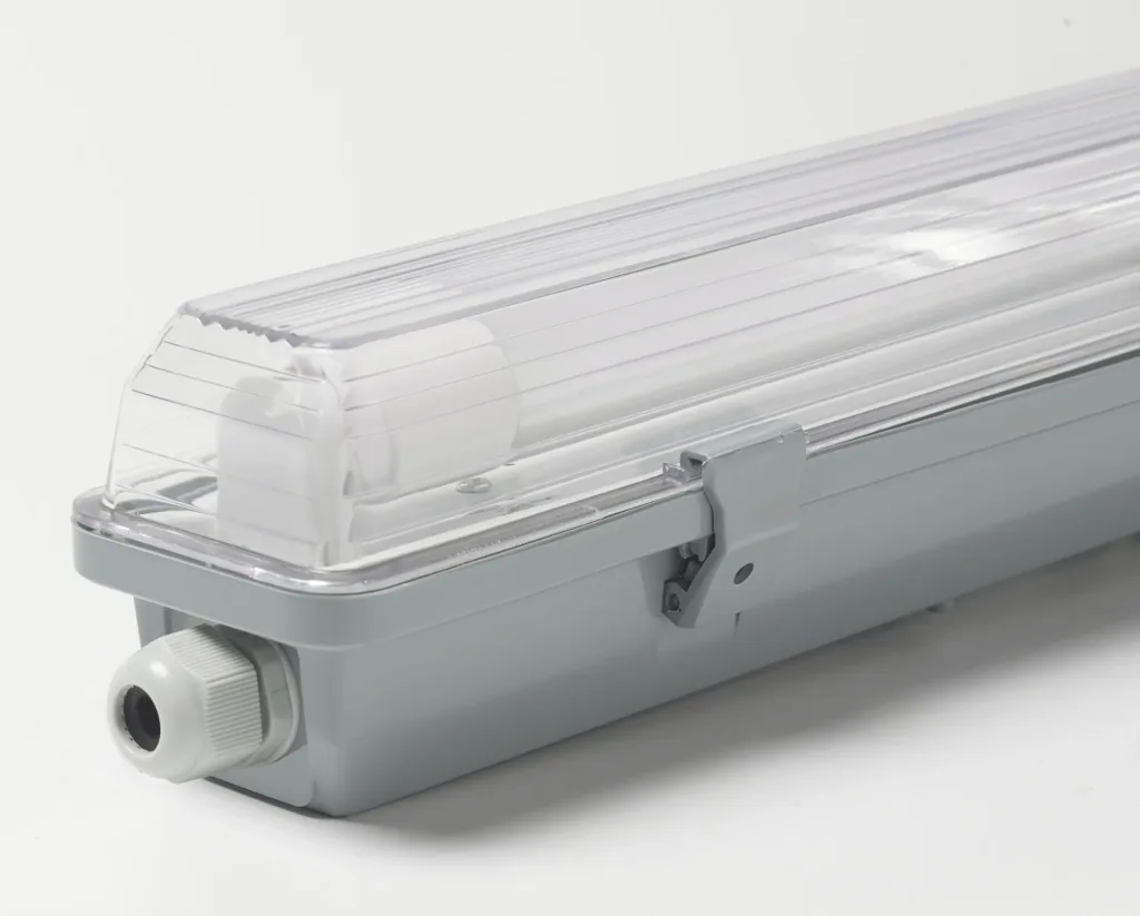 LED moisture-proof light, 1-flame, 18 watts, cool white, IP65, approx. 120 cm