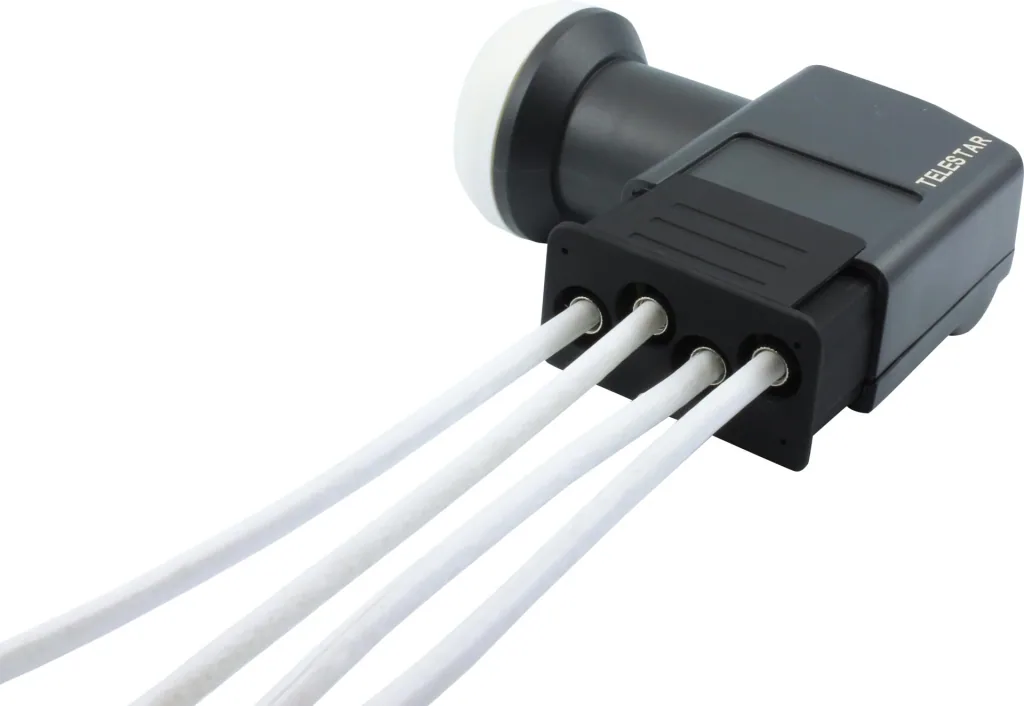Quattro LNB "High Class" with weatherproof housing