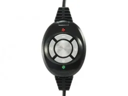 Headset USB 2m cable, microphone, remote control stereo red