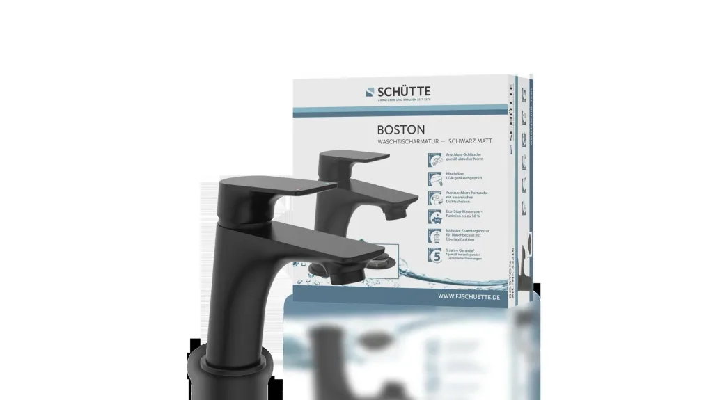 Basin faucet "BOSTON", matt black