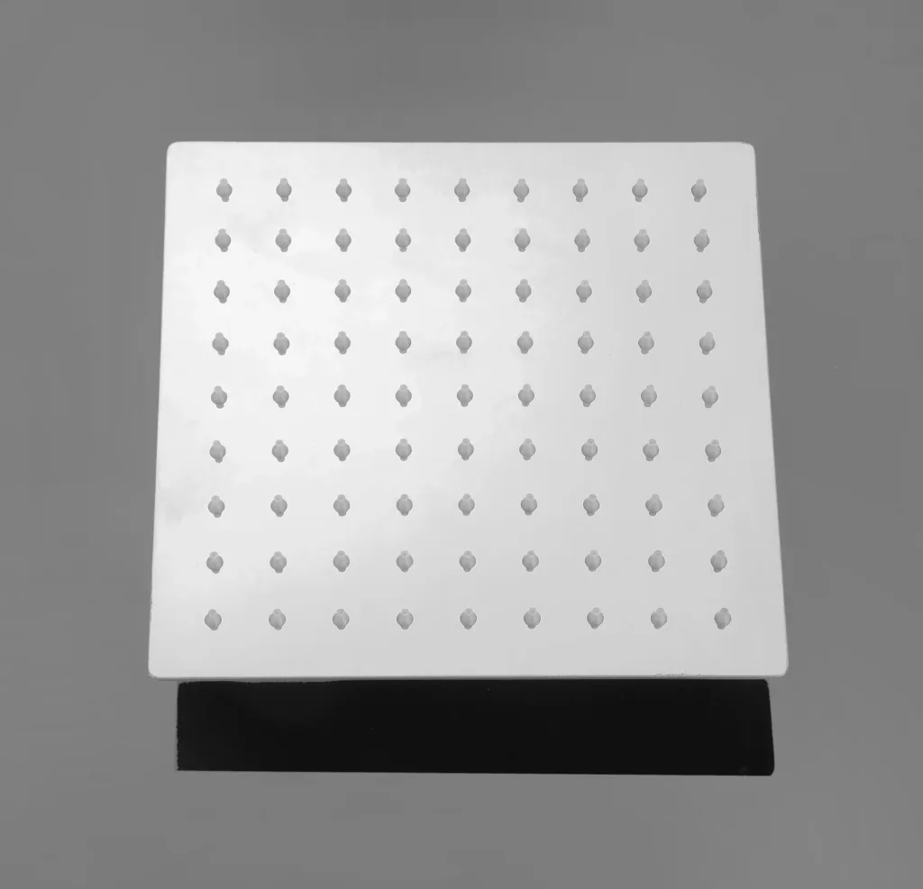 Shower head 20x20 cm rain shower made of stainless steel with 1 jet type G1/2 individually usable