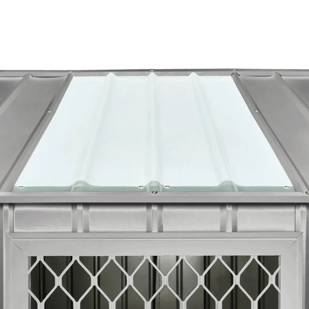 Side window 62x62 cm, silver metallic, for Skillion, Lean To, Dream