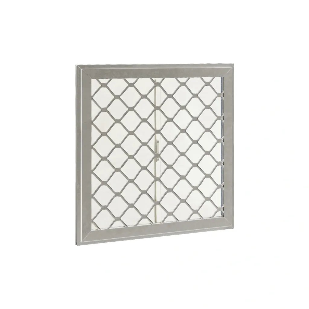 Side window 62x62 cm, silver metallic, for Skillion, Lean To, Dream