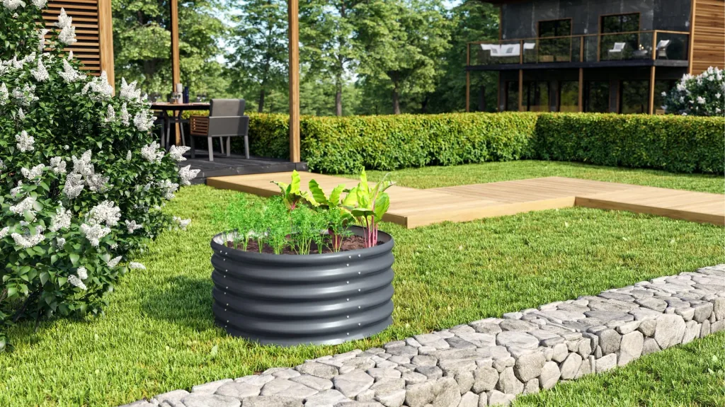 Raised bed 401 Terra Round granite
