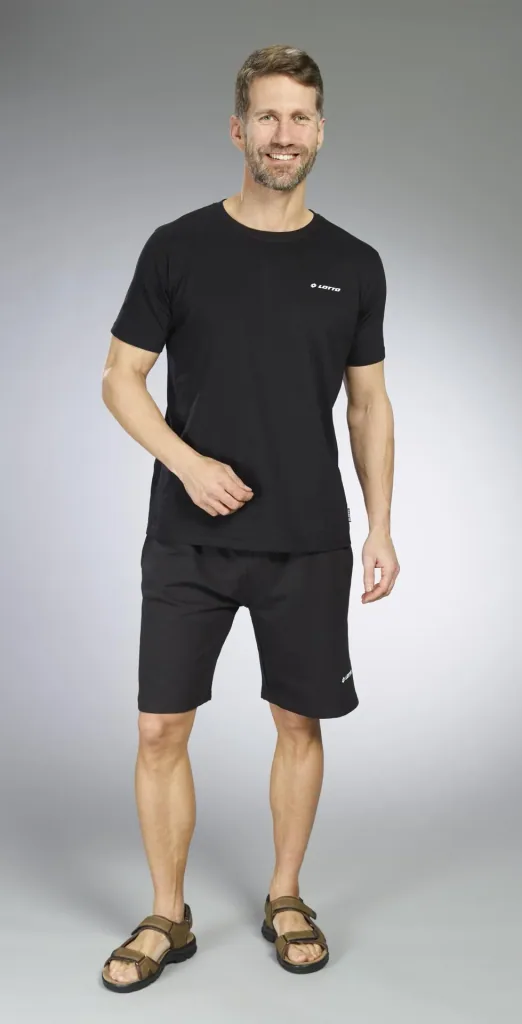 T-shirts in a double pack, color black, size M