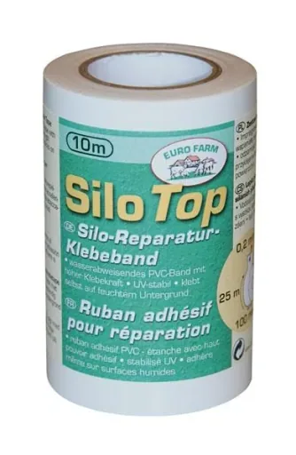 Silo adhesive tape, black - 100 mm x 10 m (0.2 mm)