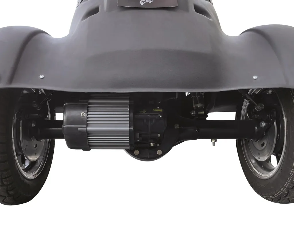 E-compact scooter "Lucca Trio" - 40 km/h - wind and weatherproof, blue