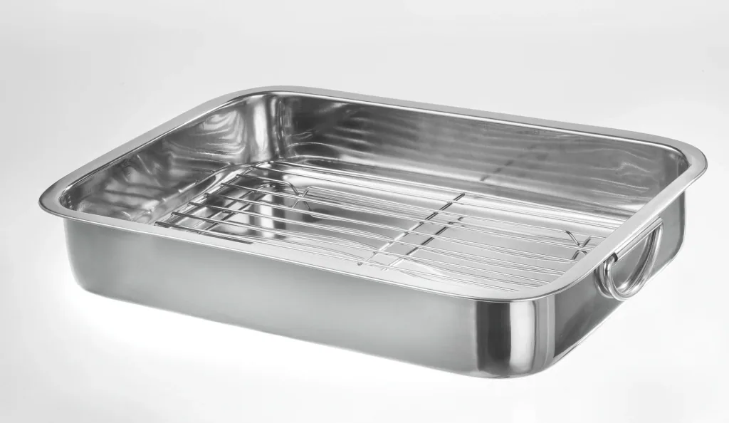 Multifunctional oven roaster, large, 40.5 x 28 cm with grid insert