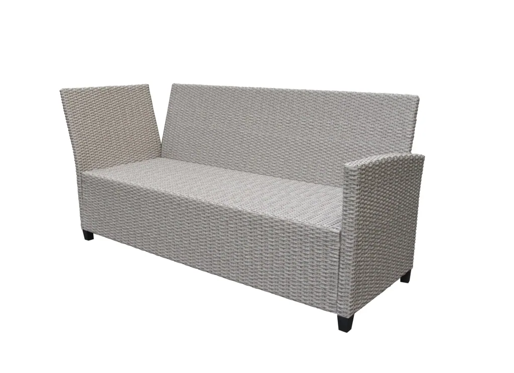 Polyrattan group Madeira bicolor with light cushions