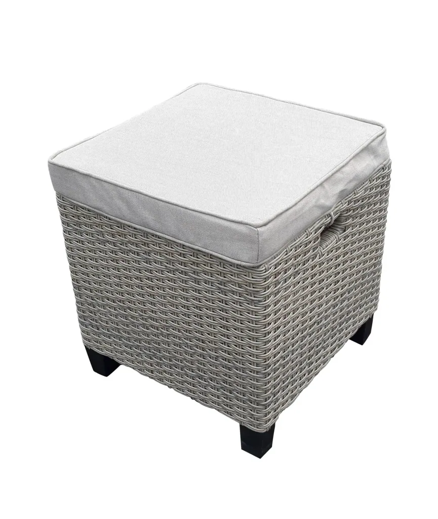 Polyrattan group Madeira bicolor with light cushions