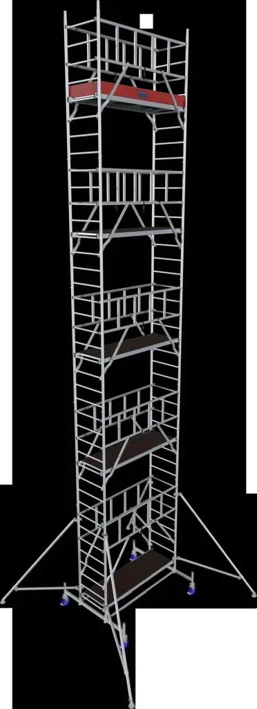 MONTO ProTec aluminum mobile scaffold, working height approx. 11.30 m