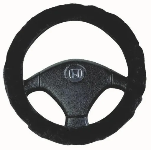 Steering wheel cover lambskin, anthracite