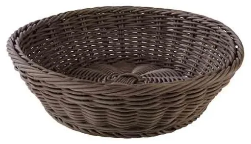 Korb, rund Profiline", braun, Ø 29 cm, H: 7 cm