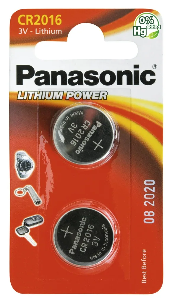Lithium button cell CR2016 - 2 pieces