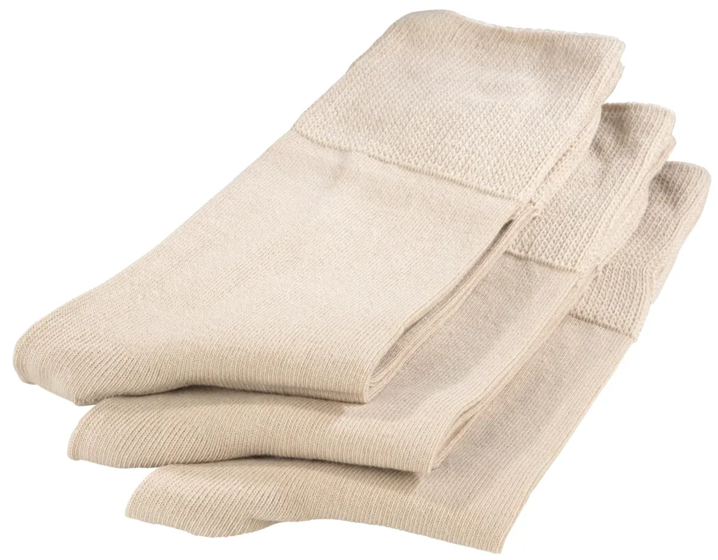 Vitalsocke 3er Pack, Farbe sand, Gr.43/46