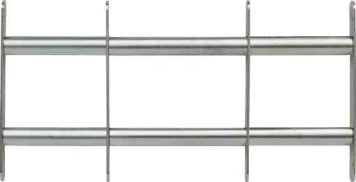 Window grille 7300 individually adjustable, 700 - 1050 x 300 mm with 2 cross braces