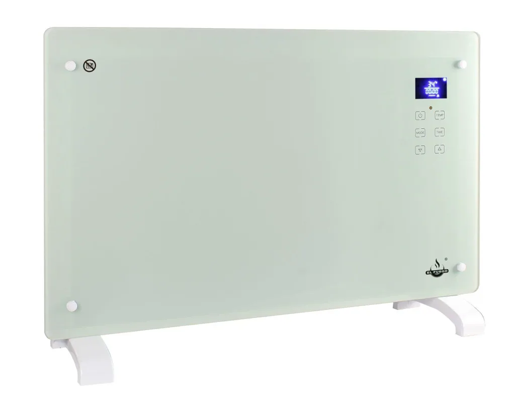 Glass convector, white, 2000 W