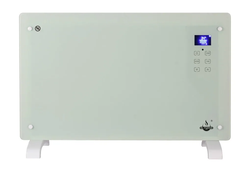 Glass convector, white, 2000 W