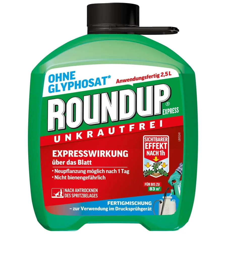 RoundUp Express, Weed Free, Refill, 2.5 Liters
