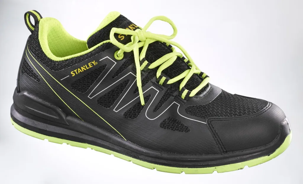 S1P safety shoe, color black/yellow, size 43