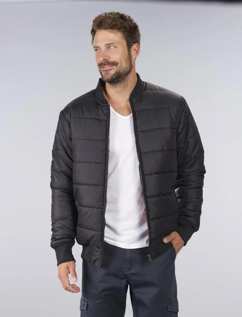 Bomber jacket AF1, color black, size 2XL