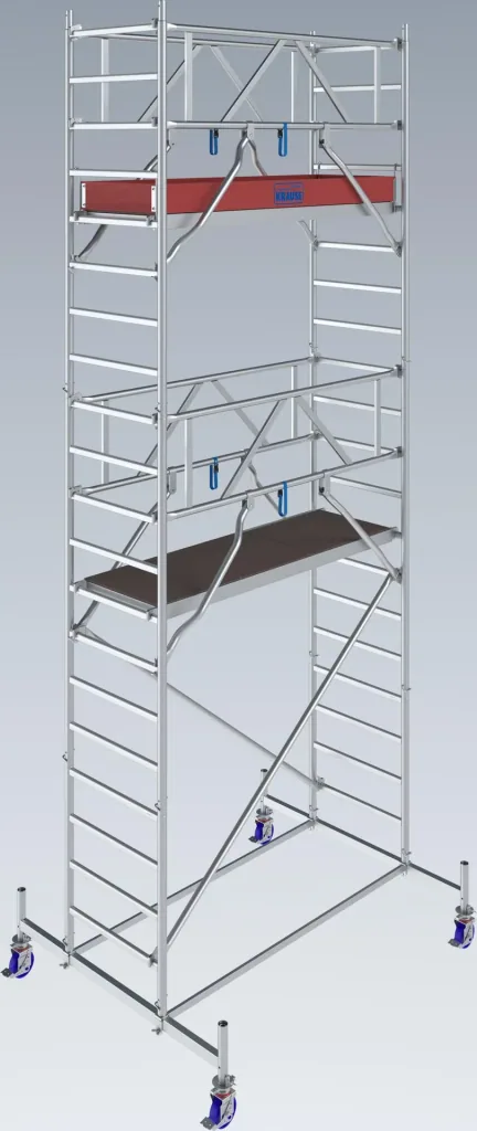 STABILO mobile scaffolding series 10, bay length 2 m, working height approx. 6.40 m