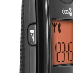 Analog DECT telephone PhoneEasy 100w black with phone book up to 20 entries