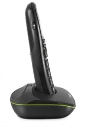 Analog DECT telephone PhoneEasy 100w black with phone book up to 20 entries