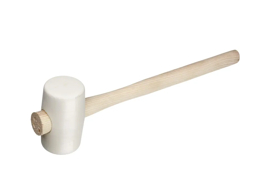 Rubber hammer, white, 54 mm