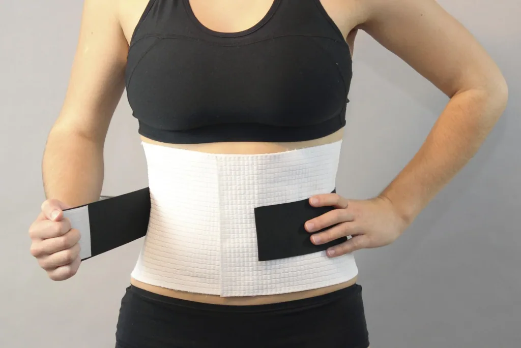 Back support belt "Extra Strong", white