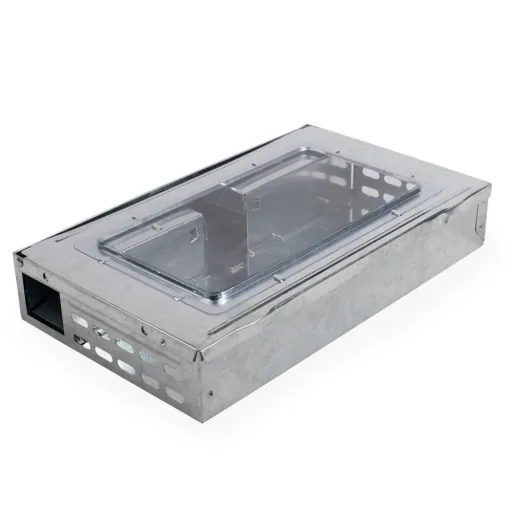 Rat trap multiple catch system, galvanized with window