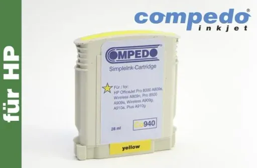 Printer cartridge for HP 940XL yellow