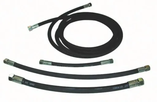 Hydraulic hose, Ø 8 mm, 700 mm long, M 16, 10 L