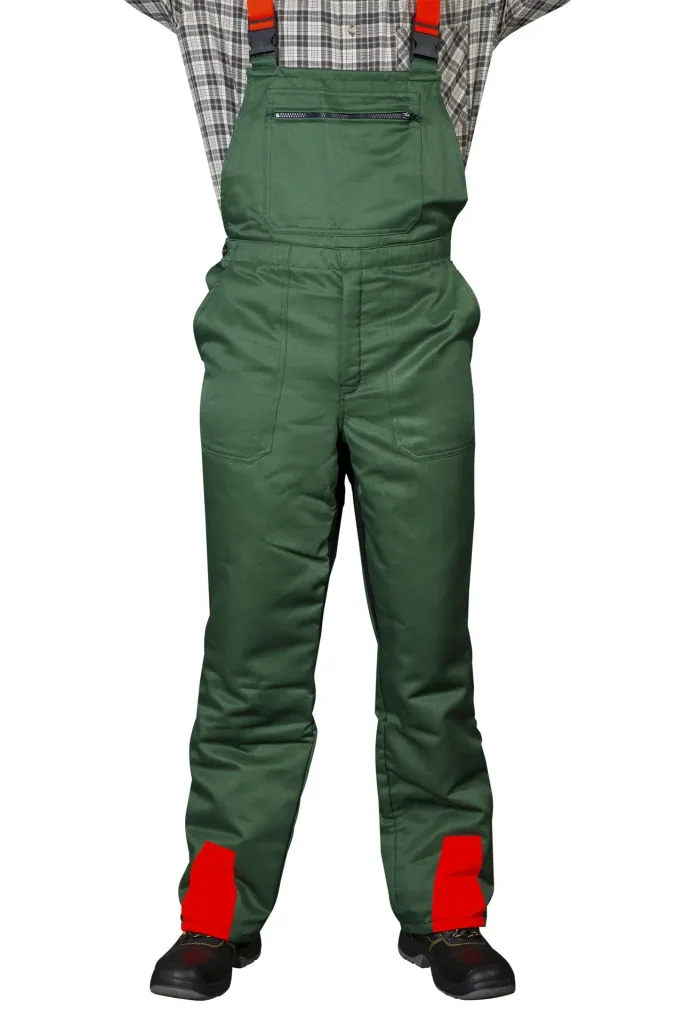 Cut protection safety starter set: trousers size 48, helmet, gloves