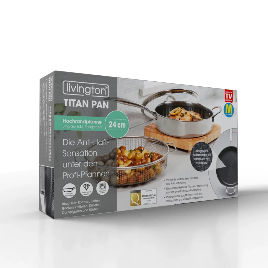 Titan Pan multi-pan, Ø 24 cm including recipe booklet