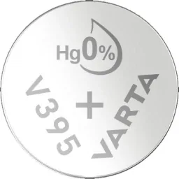 Silver oxide button cell V395 / V399 / SR57, 1.55 Volt - 1 piece