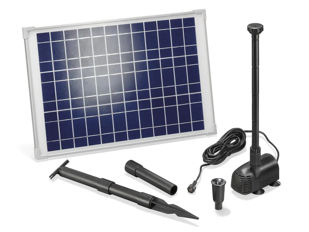 Solar pump system "Splash" with 5 W solar module, 470 l/h, max. 75 cm
