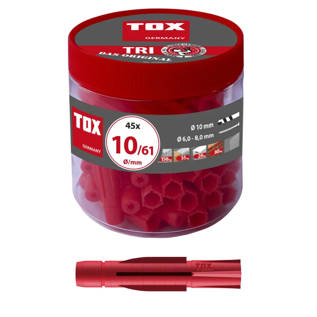 Allzweckdübel Tri 10 x 61 mm in Runddose