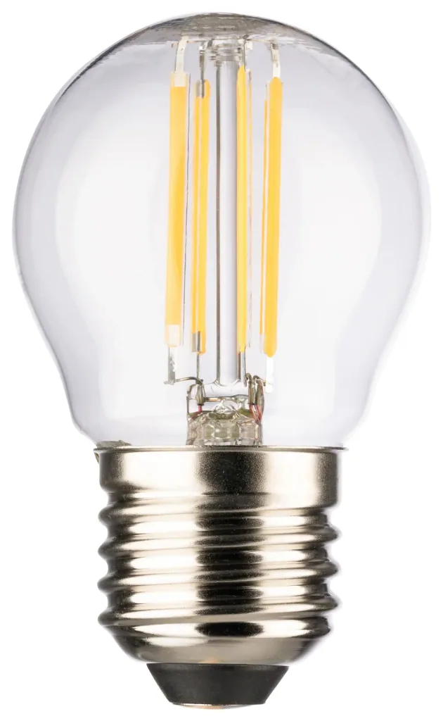 Retro LED drop lamp with 4 watts, E27, warm white, clear