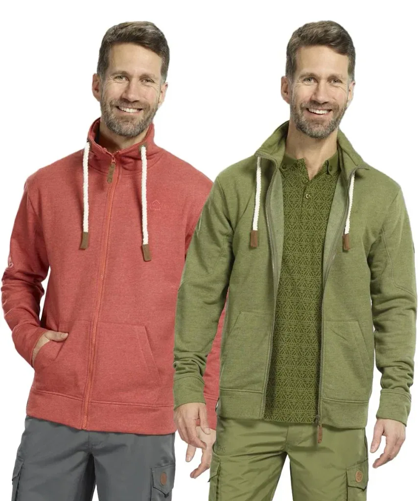 Sweat jacket, color red, size M