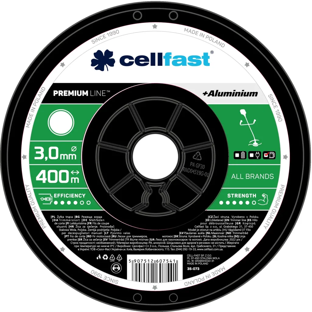 PREMIUM mowing lines on spool 3.0 mm x 400 m round