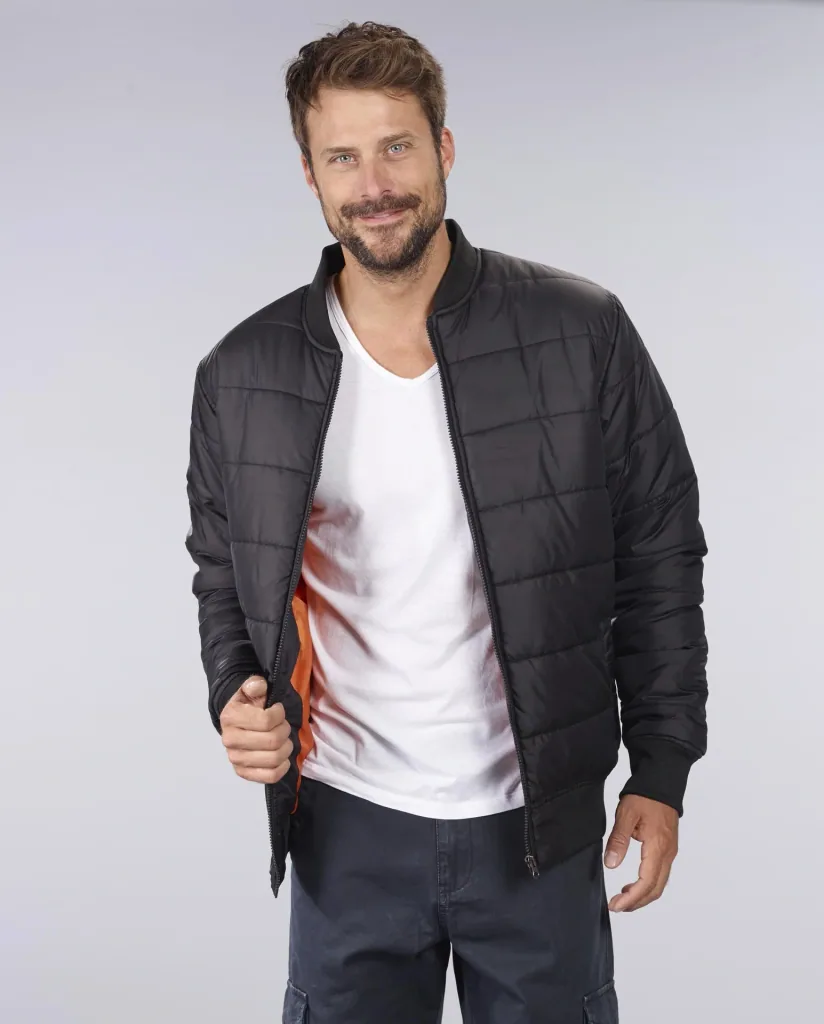Bomber jacket AF1, color black, size L
