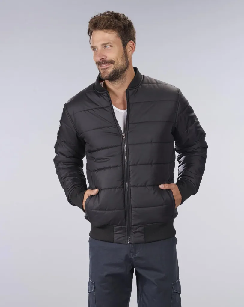 Bomber jacket AF1, color black, size L